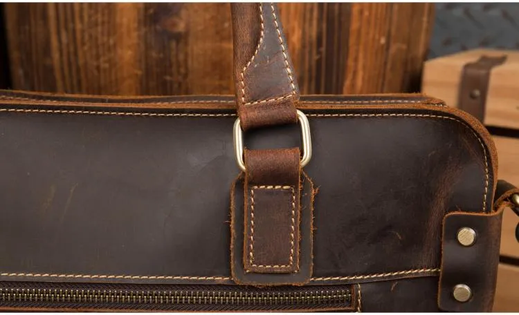 Viggo Briefcase Genuine Leather Messenger Bag