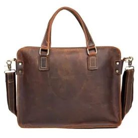 Viggo Briefcase Genuine Leather Messenger Bag