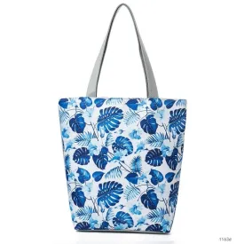 Vintage Floral Design Beach Bag