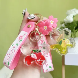 Wholesale Acrylic Keychain for Oiled Fruits