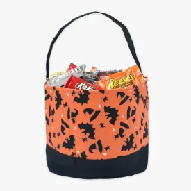 Witch Hat with Bats Halloween Bucket Tote for Kids