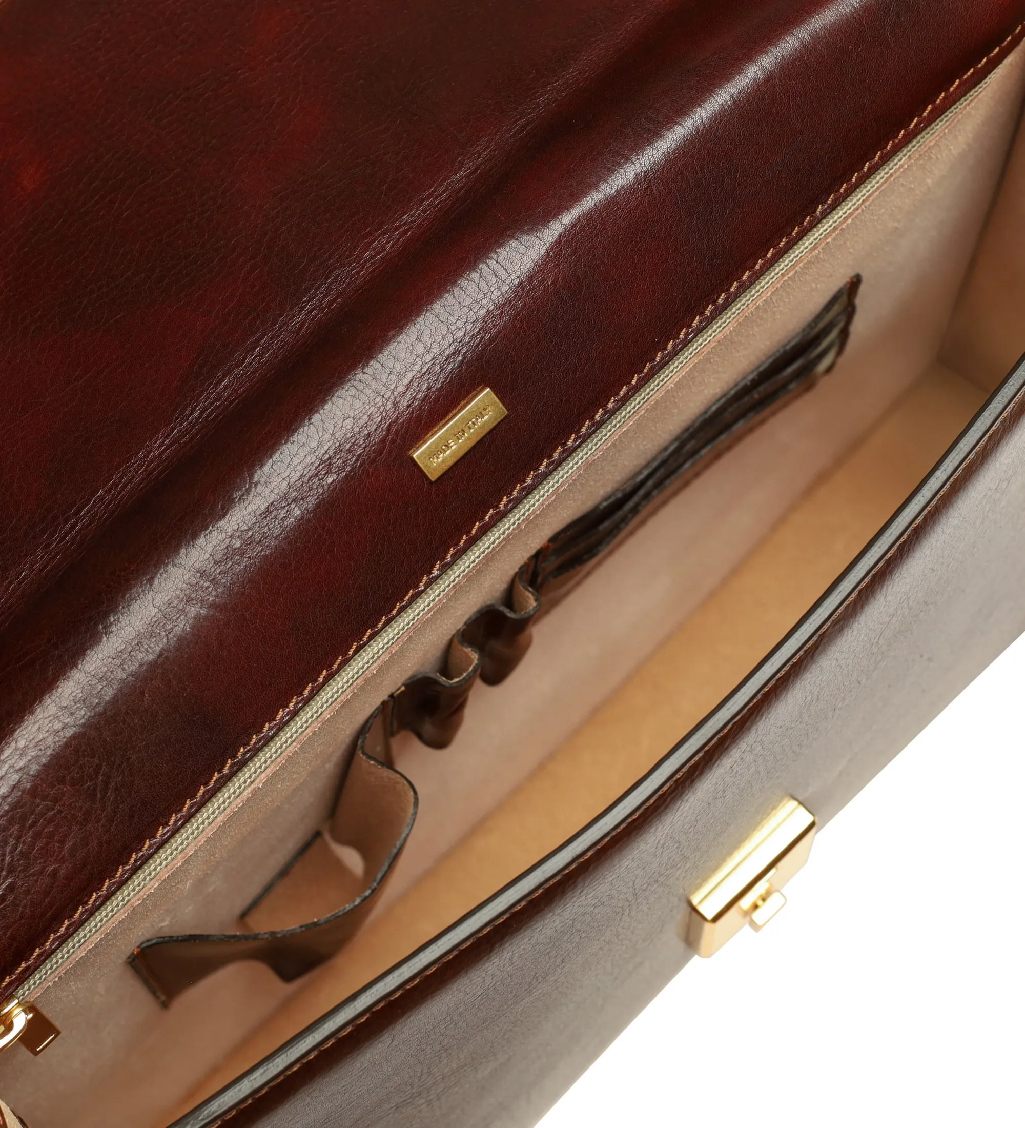 Womens Leather Briefcase - The Sound of the Mountain