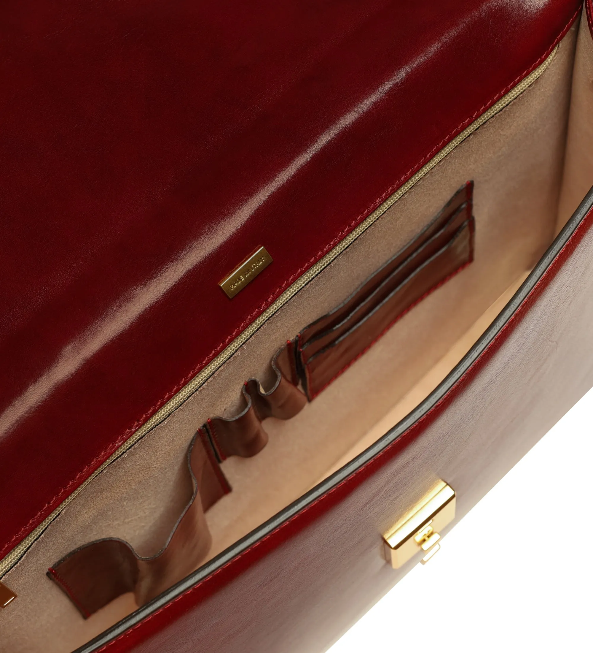 Womens Leather Briefcase - The Sound of the Mountain